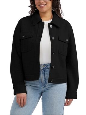 Hunter 100% Merino Wool Black Jacket Shacket XL